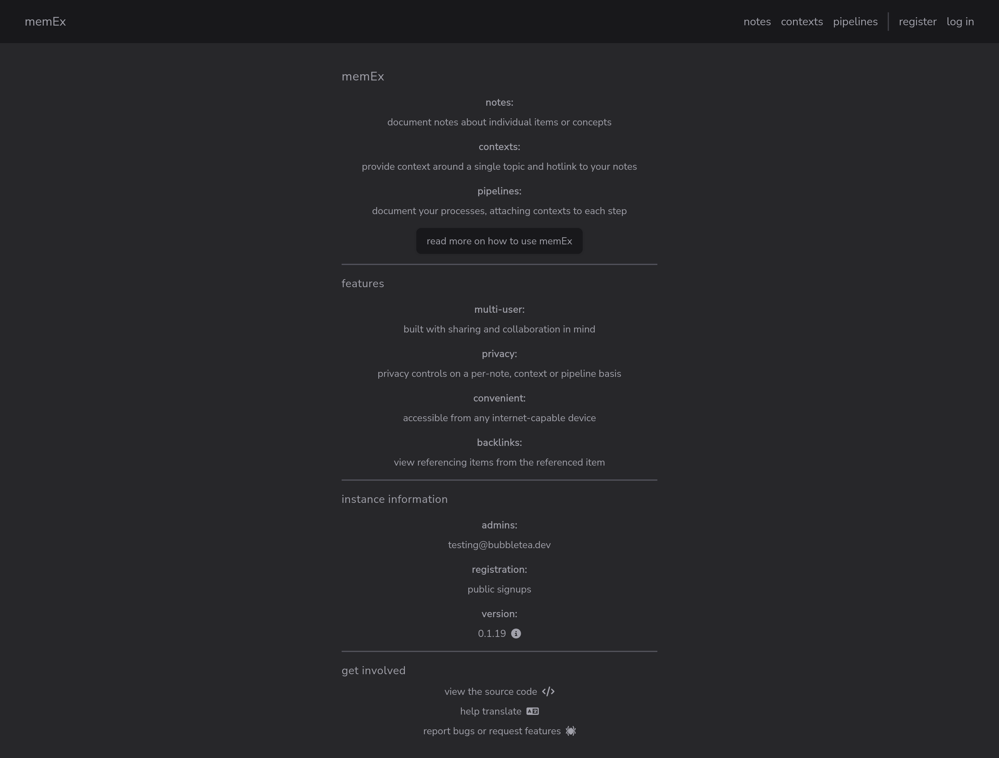 home page screenshot 